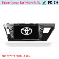 Leitor de DVD de carro com navegação GPS Fortoyota Corolla 2014 (RHD)